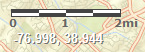 Scale bar, longitude, latitude